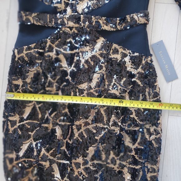 LUCIAN MATIS ! Squains V-neck Dress (US/4) - Picture 11 of 14